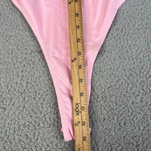 Playboy x Missguided Bodysuit Womens Medium Pink Logo Streetwear - Picture 8 of 13